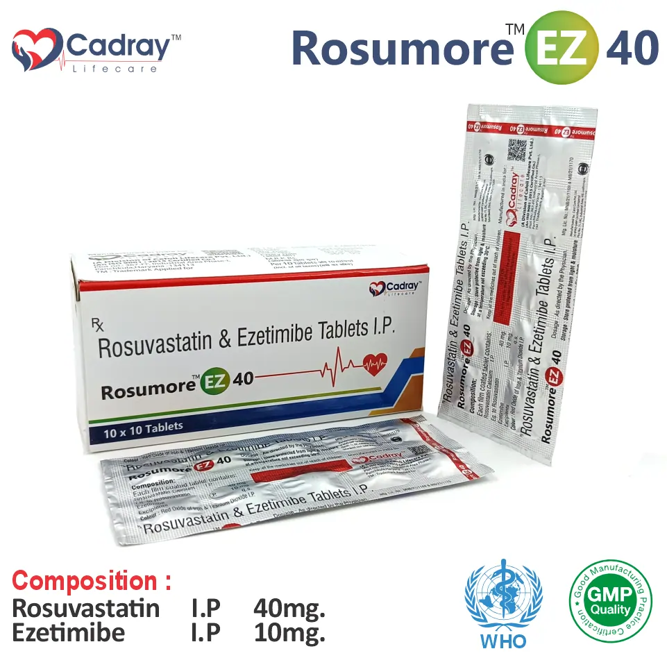 Rosuvastatin 40mg Ezetimibe 10mg tablet packaging